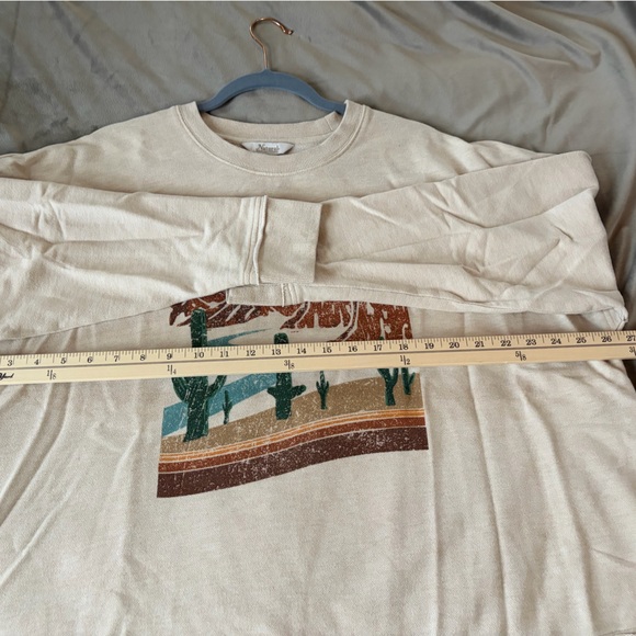 Natural Reflections Cream Ribbed Top - Picture 3 of 8